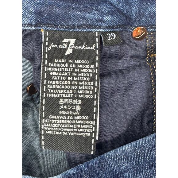 7 For All Mankind Women's Kimmie Bootcut Blue Denim Jeans - Size 29 (29x33) - Picture 6 of 6